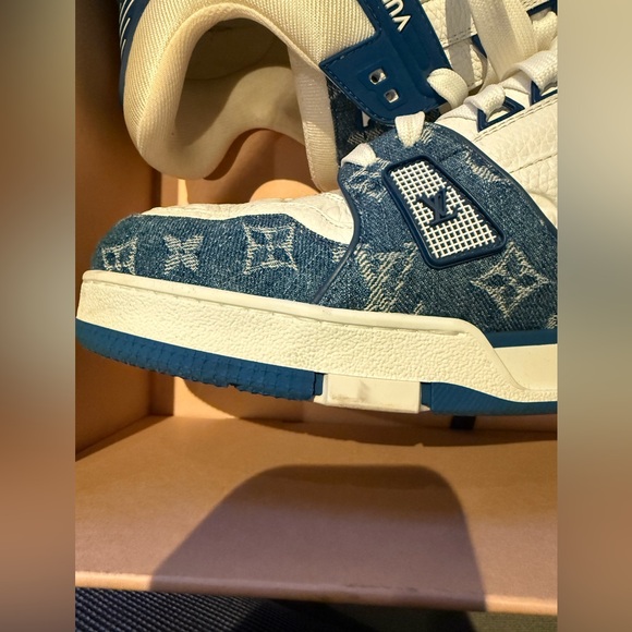 Louis Vuitton Trainers, Blue, Size 13, Like New with Box - Picture 7 of 11